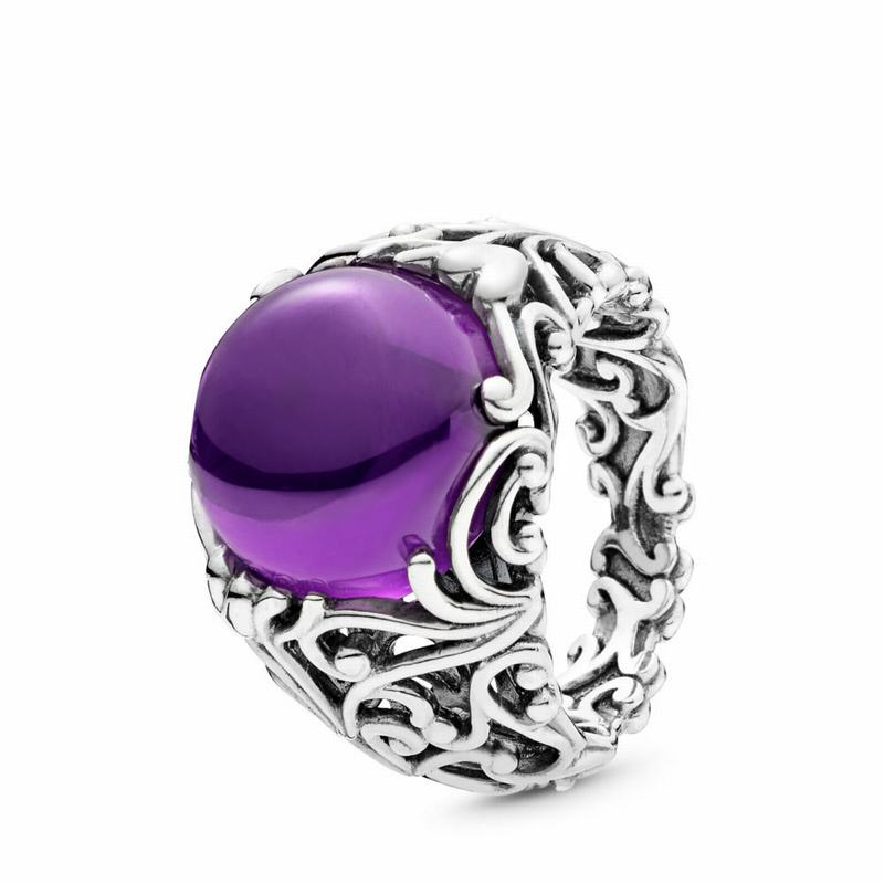 Inele statement Pandora Regal Dazzling Beauty Argint/Violet (7IwyBhZO)